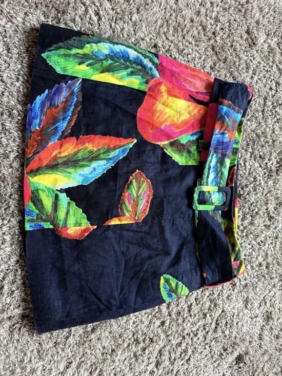 Farm Rio Mini Skirt Women's Linen Size Medium - Picture 5 of 9